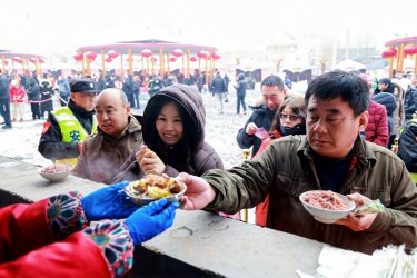 国家级非遗“敛巧饭”热闹开席